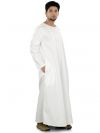 Aarish_White_Galabiyya_Angle View_IslamicShop.in
