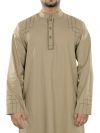Ammar_Beige_Galabiyya_Front View_IslamicShop.in