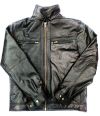 Black Leather_Jacket_Normal View_IslamicShop.in