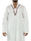 Anis_White_Galabiyya_CloseVIew_IslamicShop.in