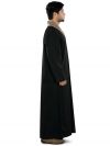 Afzal_Black_Galabiyya_SideVIew_IslamicShop.in