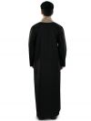 Afzal_Black_Galabiyya_BackVIew_IslamicShop.in