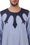 Farhan Blue Galabiyya_Close View_IslamicShop.in
