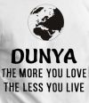 White T-Shirt (Dunya)_Close Up View_IslamicShop.in