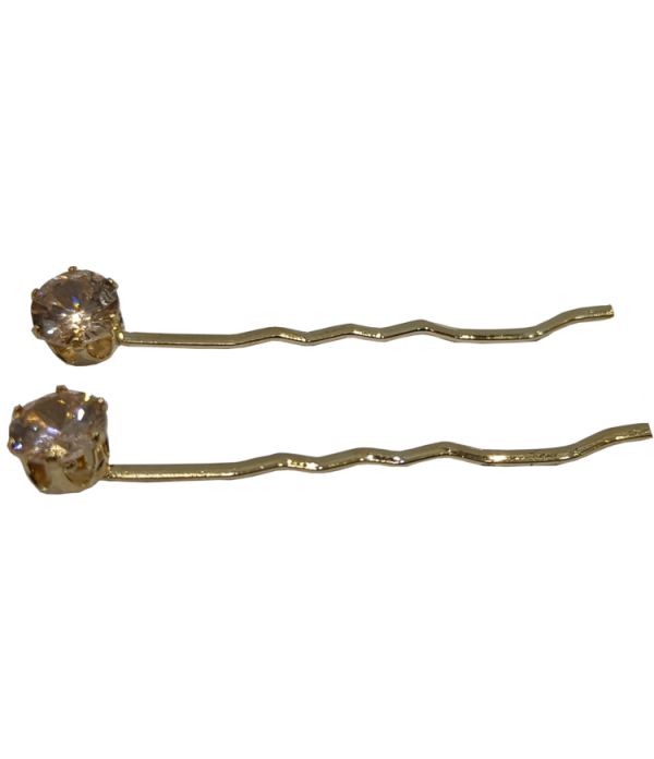 Golden Gem Stone Hijab Pin (Golden)