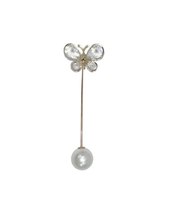Butterfly Hijab Pin With Pearl Set