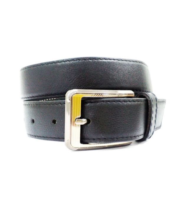 Black Simple Leather Belt