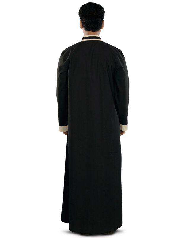 Aatif Black Galabiyya