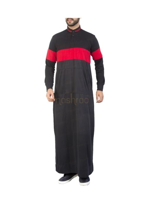 Red Black Active Thobe