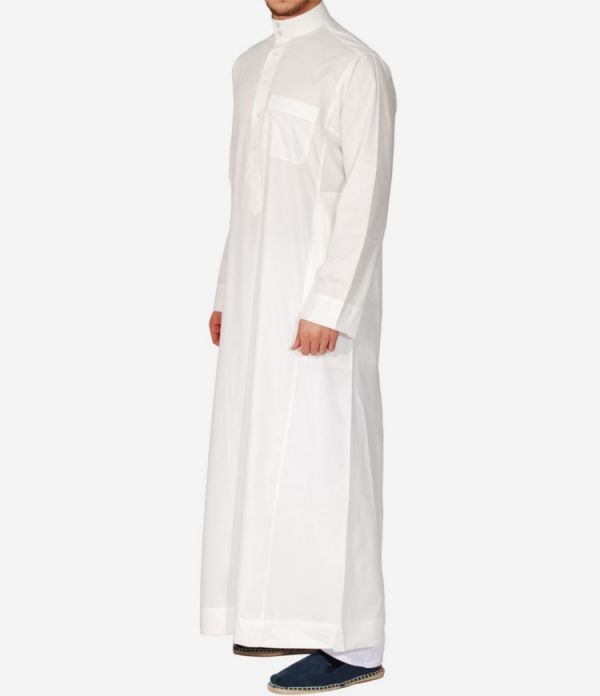 White Poly Cotton Thobe