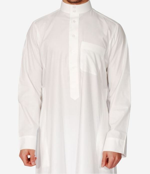 White Poly Cotton Thobe